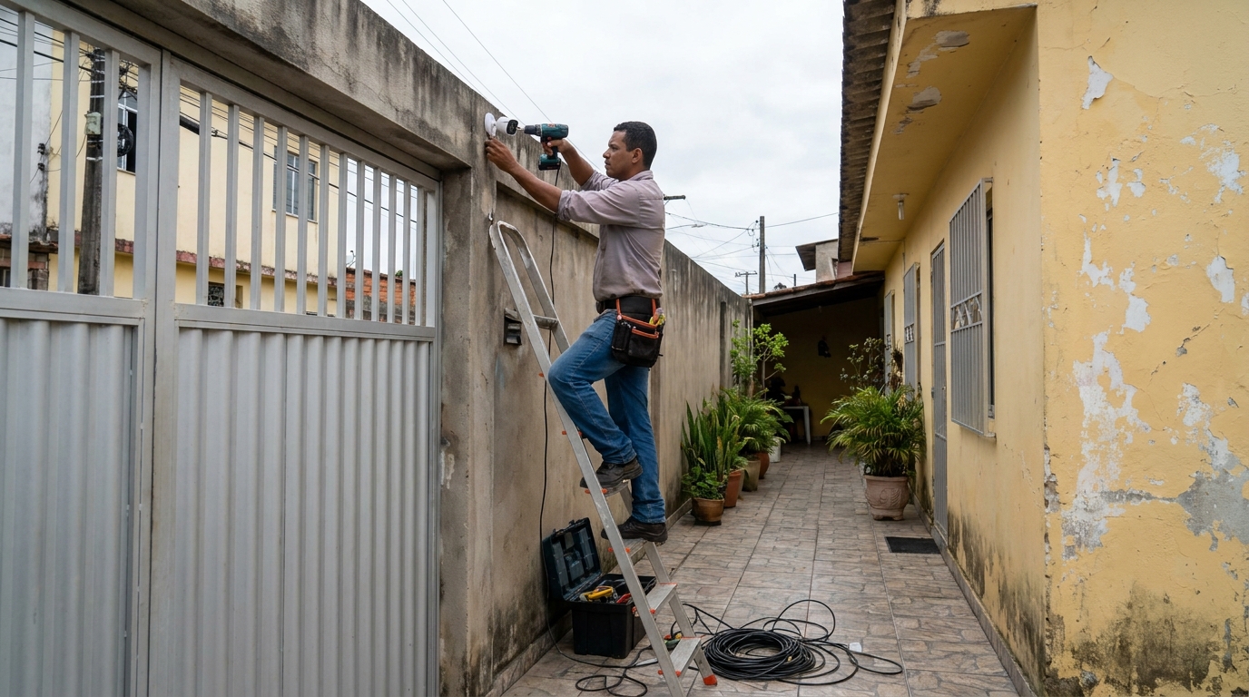 Instalacao de cameras de seguranca profissional em Mogi das Cruzes‑SP