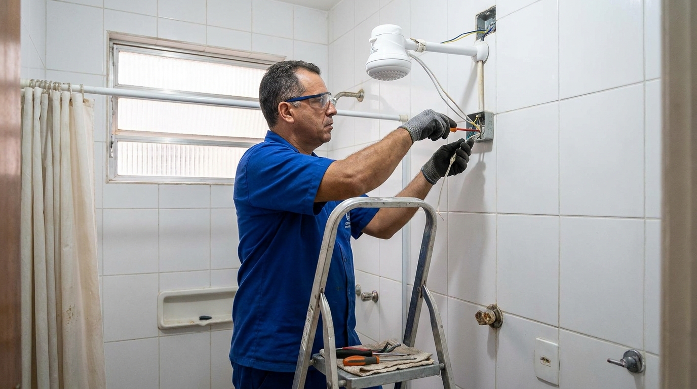 Instalacao de chuveiro eletrico em Mogi das Cruzes‑SP