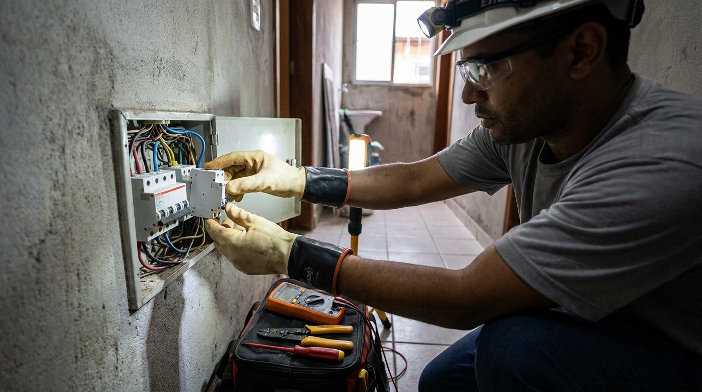 Instalacao de disjuntor profissional em Mogi das Cruzes‑SP