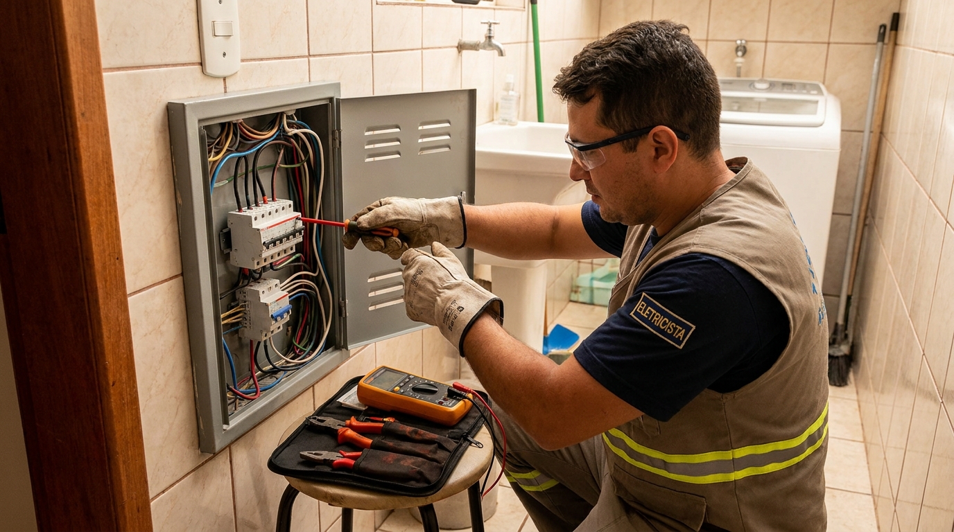Instalacao de disjuntor residencial em Mogi das Cruzes‑SP